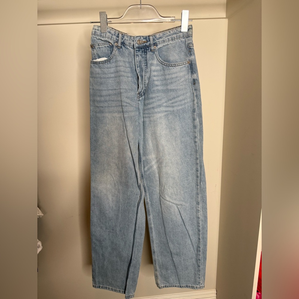 White Fox Boutique Light Blue Straight Leg Jeans